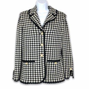 St. John Collection Size 8  Black & White Check